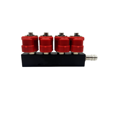 2 Ohm 4-cylindrowa cewka z czerwoną cewką LPG CNG Rail Injector Anti Corrosion for Autogas Kits