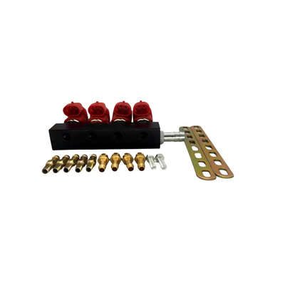 2 Ohm 4-cylindrowa cewka z czerwoną cewką LPG CNG Rail Injector Anti Corrosion for Autogas Kits
