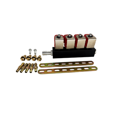 2 Ohm 4-cylindrowa cewka z czerwoną cewką LPG CNG Rail Injector Anti Corrosion for Autogas Kits