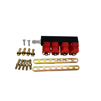 2 Ohm 4-cylindrowa cewka z czerwoną cewką LPG CNG Rail Injector Anti Corrosion for Autogas Kits