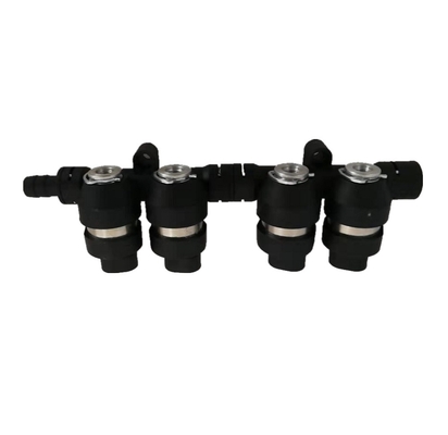 Zmontowana 4-cylindrowa czarna szyna wtryskowa LPG CNG 2Ohm / 3Ohm