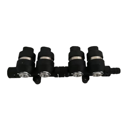 Zmontowana 4-cylindrowa czarna szyna wtryskowa LPG CNG 2Ohm / 3Ohm