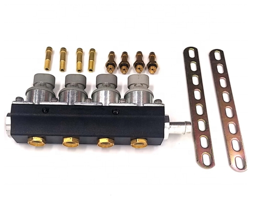 2 Ohm 4-cylindrowy wtryskiwacz gazu skroplonego Autogaz LPG CNG Wtryskiwacz szyny paliwowej