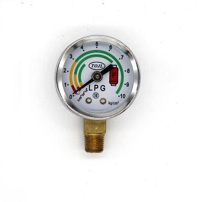 0-10 kg / cm³ Manometr LPG Srebrny miernik ciśnienia gazu LPG IP65
