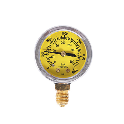 Żółty gaz ziemny CNG Manometr samochodowy z manometrem 54mm 63mm